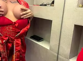 Brunette with Huge Clit Cheats on Fiancé with Two Wild Guys.