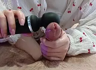 step sister uses vibrator for homemade cum extraction