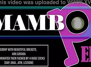 Ebony Ana Sasuga with Stunning Breasts Lez Dominated