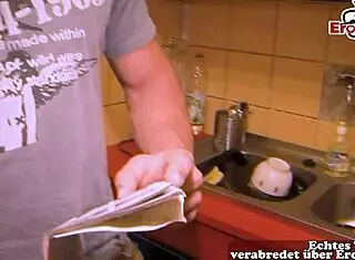 german woman next door gets hooked up with fitness guy at casting