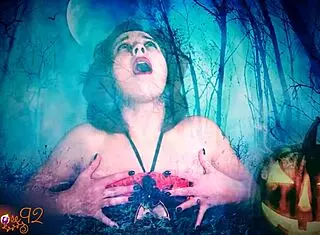 Ghostly ghoulfriend says jerk off for me