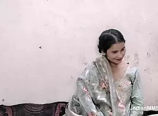 Skinny Indian Bhabhi Gives Hot Blowjob In Rough Sex Session