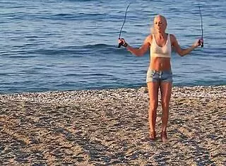 Softly bouncing breasts non-nude.