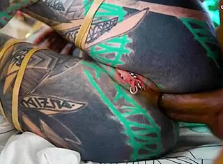 BBC slams alt babe with deep anal and facial