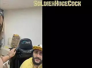 She slurps my cock while I set up accounts