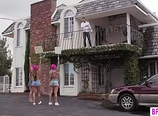 three busty teens enjoy session with politician involving 69 and hardcore