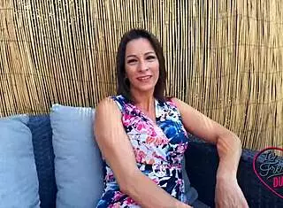 Kyara the naughty nurse tests her slutty limits outdoors.