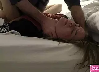 submissive slut gettin’ roughed up with hard slaps n’ pounding