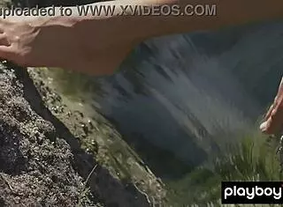 Skinny Brunette Czech Milf Anetta Keys Flashes Wet Pussy During Outdoor Striptease