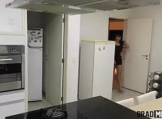 My homemade dinner turned wild with Angel Lima's doggystyle anal