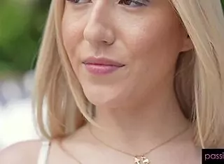 Sweet Sophia Massages Big Cock By The Pool 😏