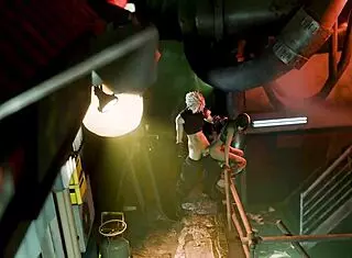 lil materia plays the role of a thief in a fantasy setting, sneaking around and looking for hidden items