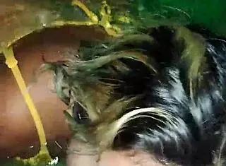 Latina Whore Sucking Dick in Pool, Risking Neighbor's View