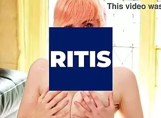 naughty ellie in uniform milking cock at the table! wow!