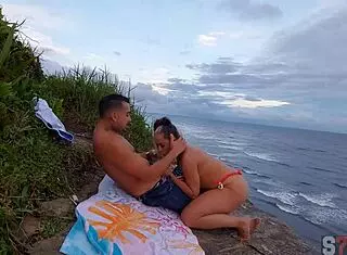 Couple Caught On Beach