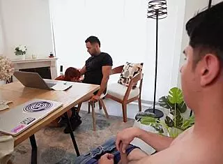 Young Hot Proposes Threesome With Mute Employee