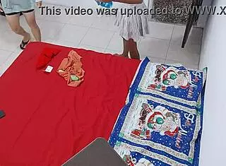 brunettes feel happy preparing for spanish homemade