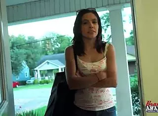 sexy coeds jamie litton and meredith lick their pussies and share a cock?