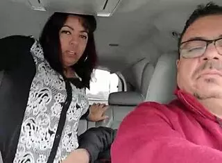 Being fucked by a stranger in the backseat while my wife drives