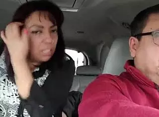 Being fucked by a stranger in the backseat while my wife drives
