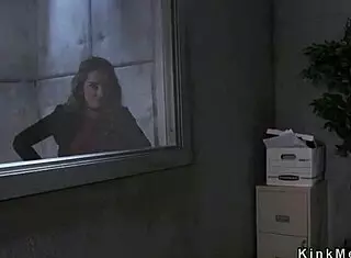 dirty lesbian cop punishes suspect with anal in garage