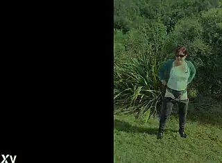 trashy kiwi milf pisses on the roadside with oncoming traffic, showing off her submissive slut side with tattoos and piercings