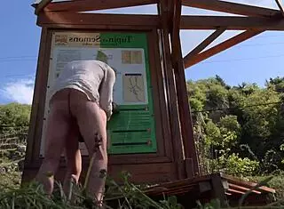 He bends me over and fucks me hard on the roadside