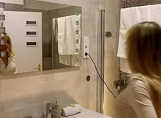 Hot Tight Shaved Pussy Girl with Big Tits Turns Casting into Pantyhose Porn Shoot