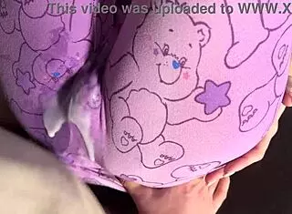 Brunette Rubs Wet Pussy On Muscular Cock In Dorm