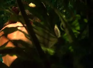 Beautiful Outdoor Threesome in Pool with Monster Cocks!