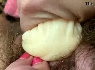 Hardcore solo masturbation with big clit and hairy pussy dripping wet