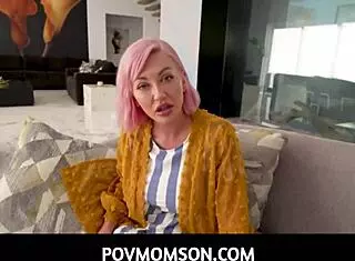 Stepmom Adira Allure provides assistance in a family setting with subtle taboo elements