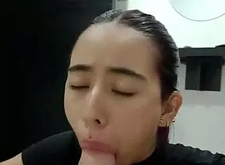 Hot guy says, 'Come in, stepsister, let me give you oral until I cum in your mouth'