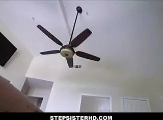 Big tits teen stepsister in maid uniform gets family fucked by stepbro's monster cock POV