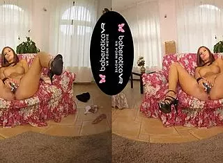 Solo Girl Jenifer Jane Enjoys Masturbating With A Dildo In Virtual Reality