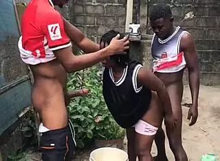 She Couldn't Resist Fucking Two Biggest Dicks in the Hood