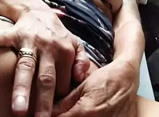 using pink vibrator while getting fucked in pussy and arse by amateur milf