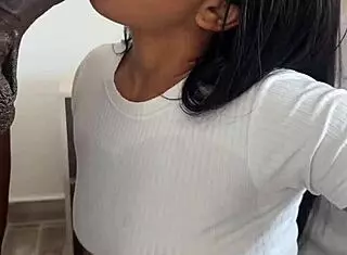 Amateur Couple's Rough Face Fucking