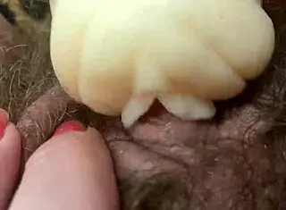 Hardcore solo masturbation with big clit and hairy pussy dripping wet