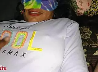 Yo, check out this Indian desi girl banging in the garden with step sis!