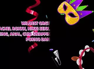 cock-hungry latina vicki chase destroys five dicks at dan's orgy