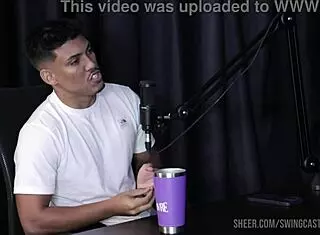 Fabricio Nunes And Bruna Surfistinha Swing With Tifany Rocha In BDSM Group Dirty Talk On Sheer Red