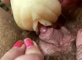 Hardcore solo masturbation with big clit and hairy pussy dripping wet