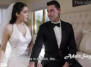 Best man fucks bride Valentina Nappi on her wedding day