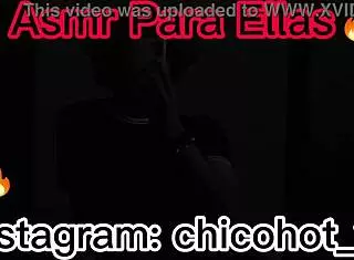 Asmr guy, touch that monster cock and moan for me