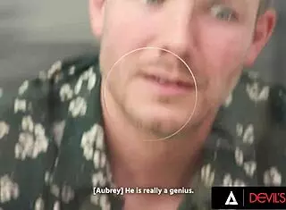 Man, this neighborhood threesome with a wild couple and gloryhole box is intense!