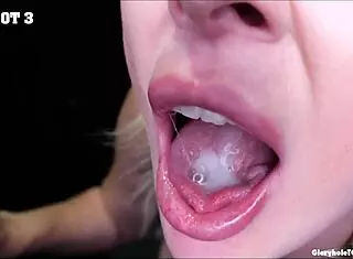 sydney loves swallowing monster cocks at the gloryhole.