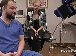 dr tampa, ava siren's 1st gyno exam... nervous!