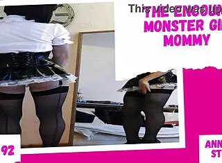 Is the alien monster girl mommy dominating her slave in the cage? Uncensored femdom action!