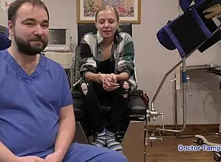 dr tampa, ava siren's 1st gyno exam... nervous!